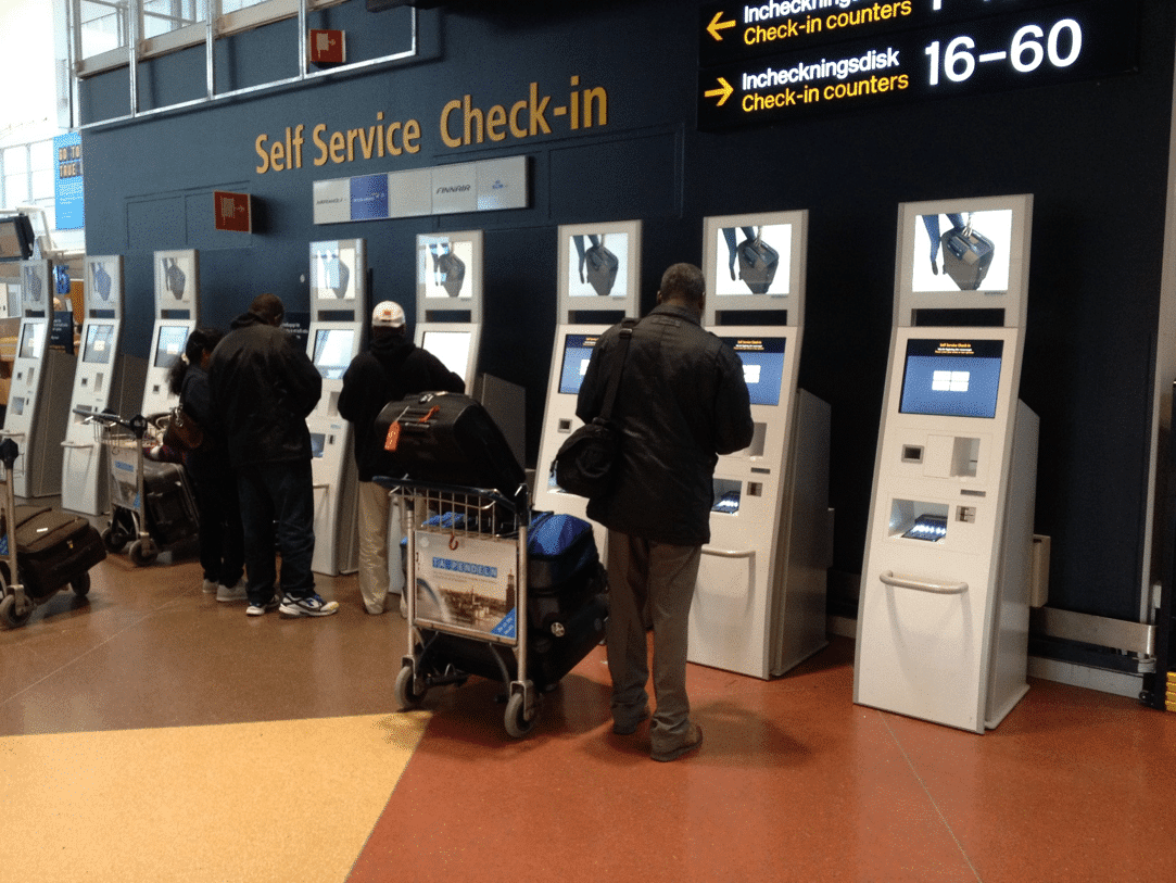 Check-In Terminals am Flughafen von eKiosk