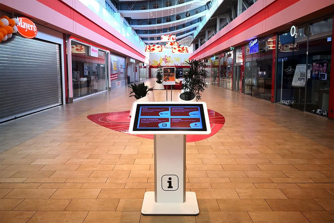 Multi-Touch Tisch im Einkaufszentrum