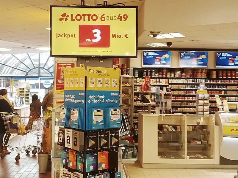 Lotto Info Terminal im Einzelhandel