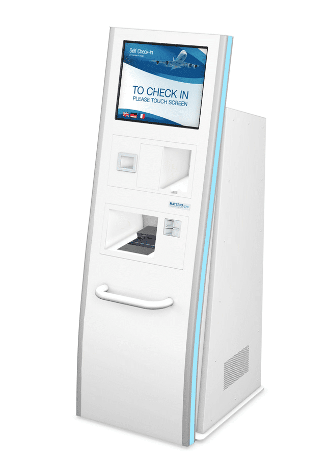 Flughafen Self Check-In von Materna IPS und eKiosk