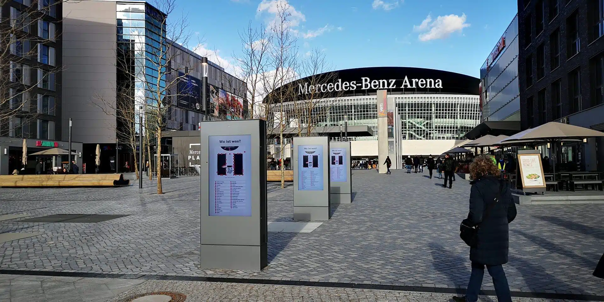Mercedes Benz Arena Digital Signage by eKiosk