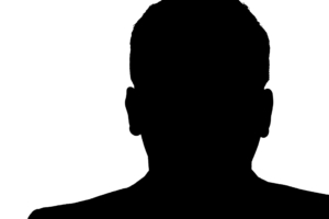 head black and white