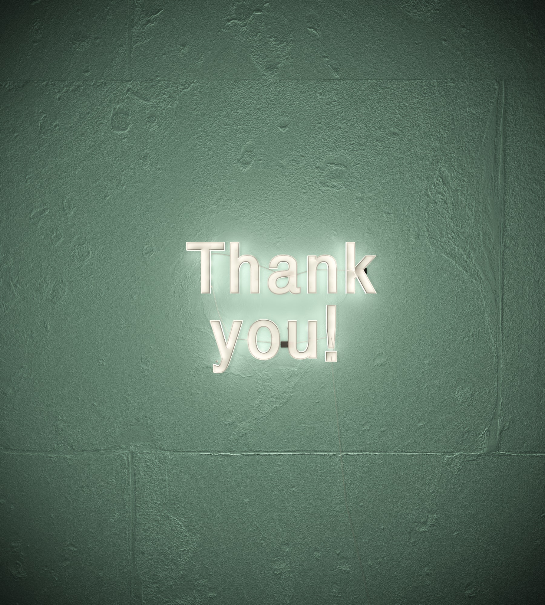Thank you in neonlights